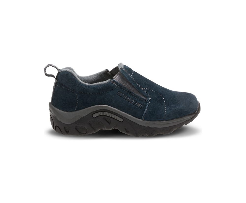 Merrell Barefoot Sko Børn - Jungle Moc - Mørkeblå - KLJ285936